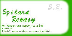 szilard repasy business card