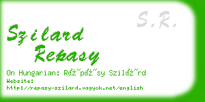 szilard repasy business card